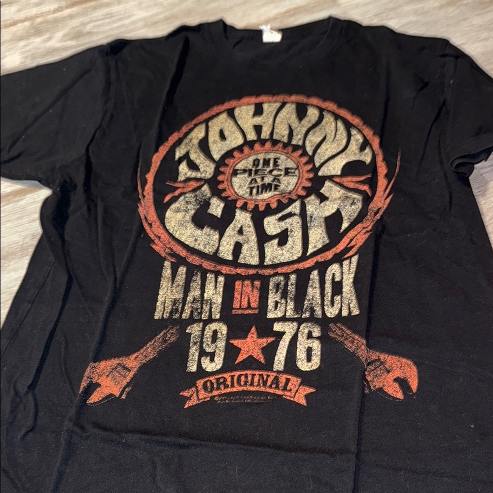 STARTER Black and Orange Vintage Rock Tee